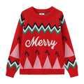 Balabala Sweater Red And White Knit