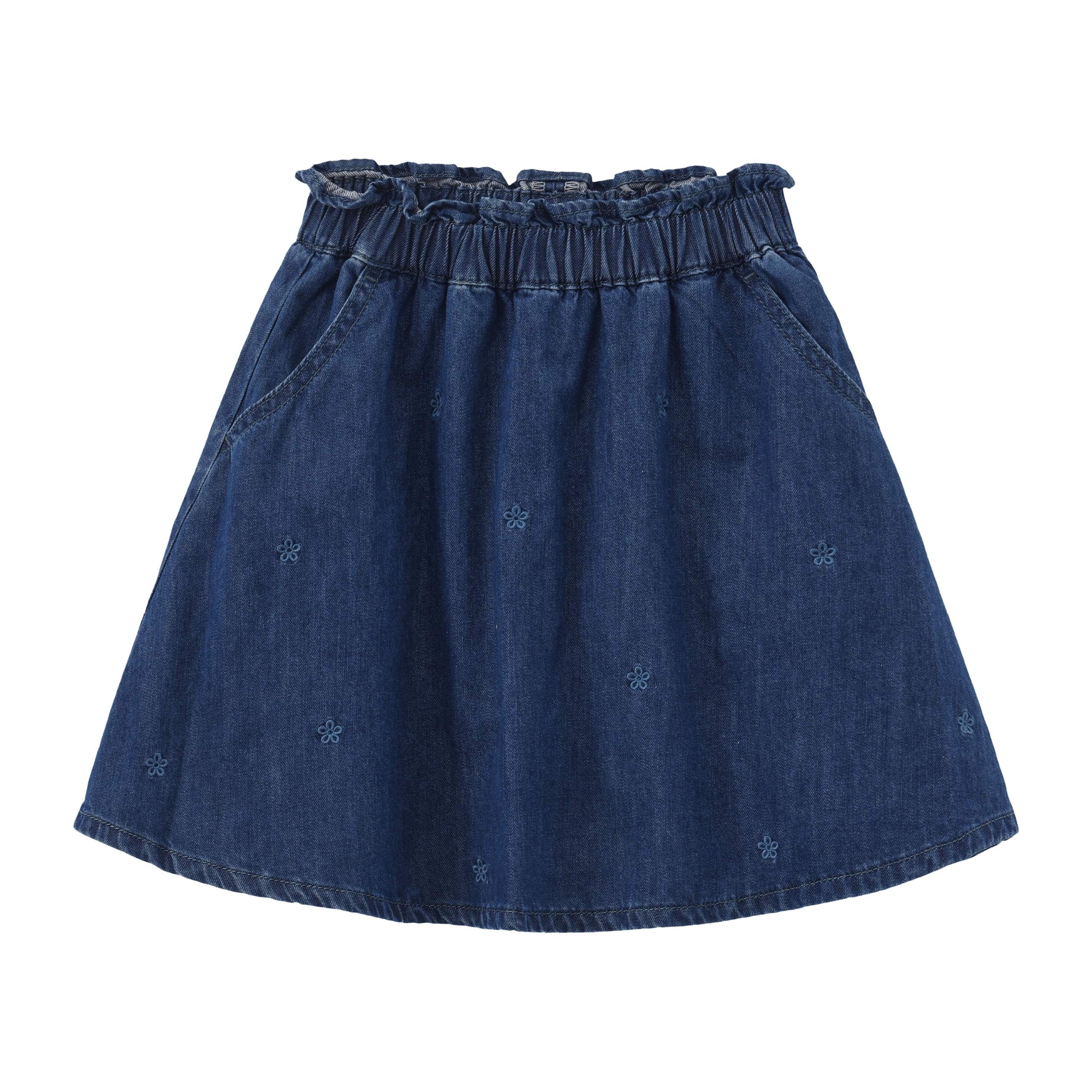Balabala Girls Denim Skirt Dark Blue