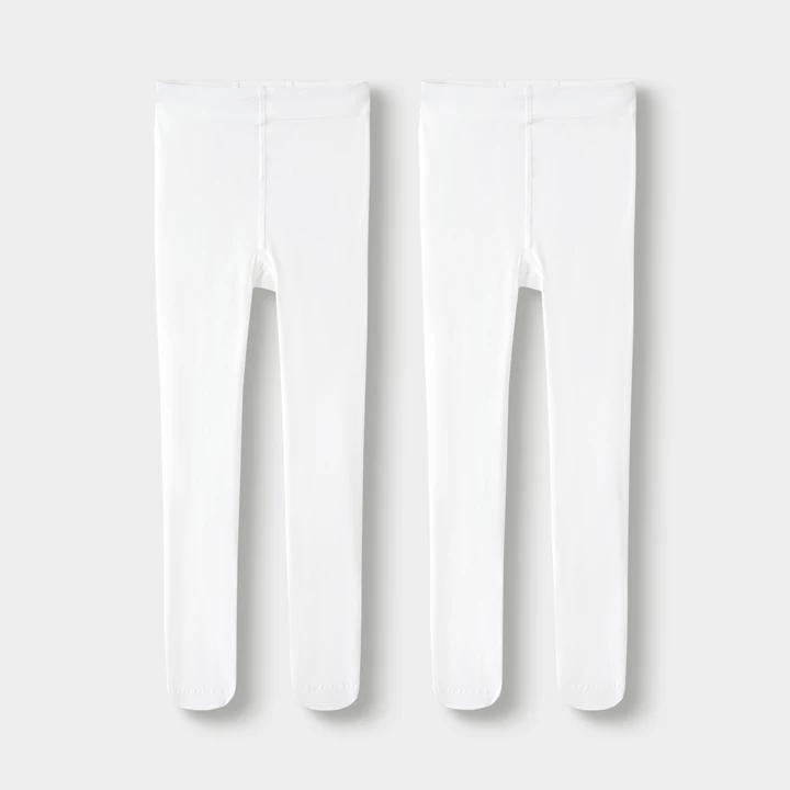 Balabala Girls Pantyhose 2-Pack White