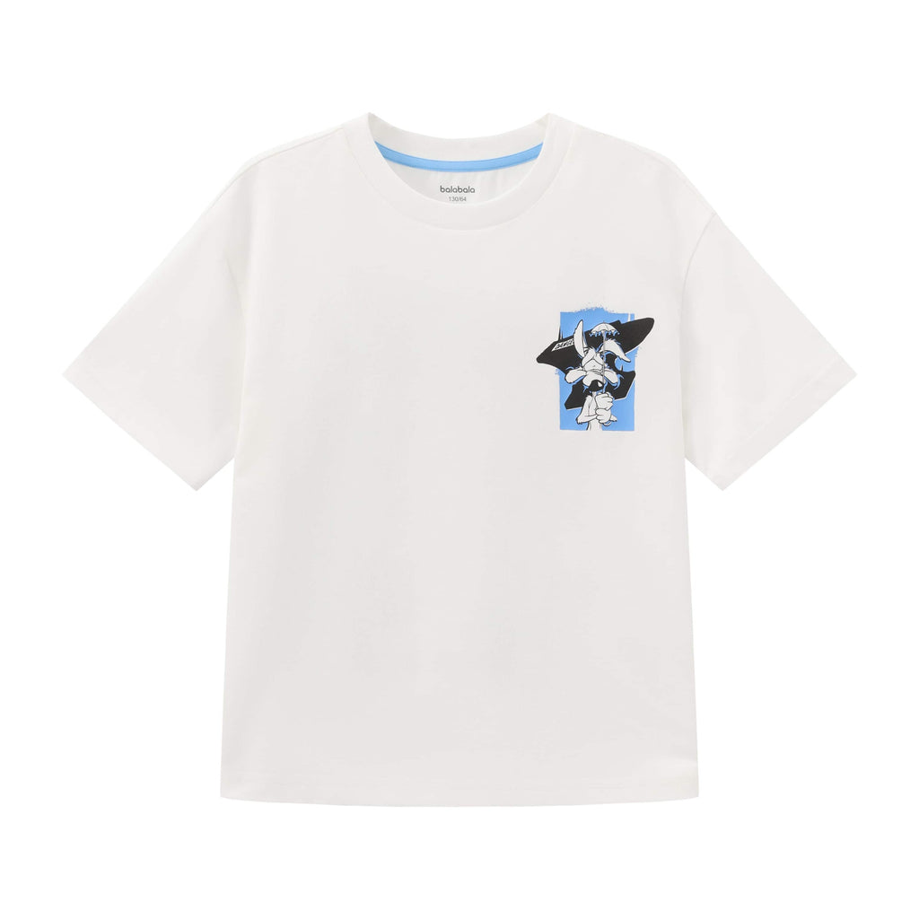 Balabala Boys Casual T-Shirt Grey, White