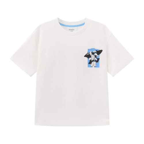 Balabala Boys Casual T-Shirt Grey, White
