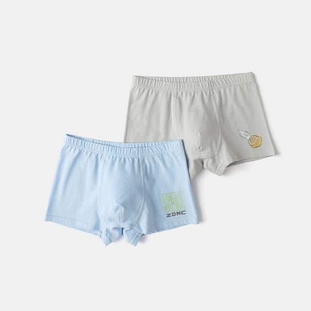 Balabala Boys Underpants 2-Pack Blue, Grey