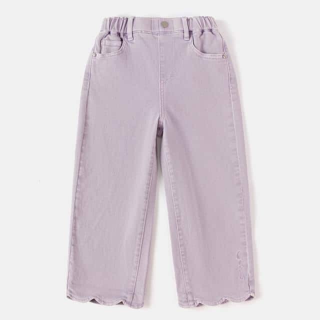 Balabala Girls Wide-Leg Jeans Light Purple