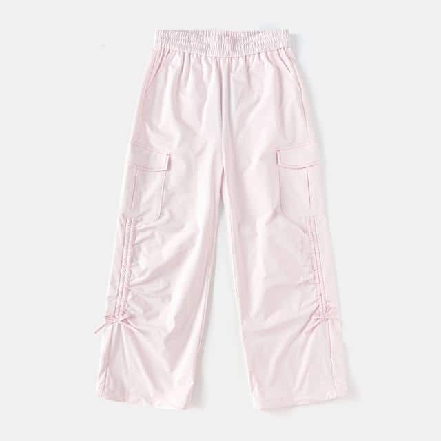 Balabala Girls Cargo Trousers Light Pink, Yellow