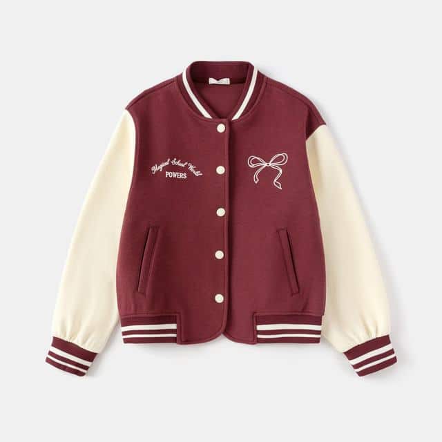 Balabala Jacket Burgundy And Cream