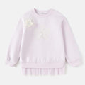 Balabala Girls Floral Hoody Light Purple