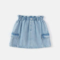 Balabala Girls Pocket Denim Skirt Light Blue