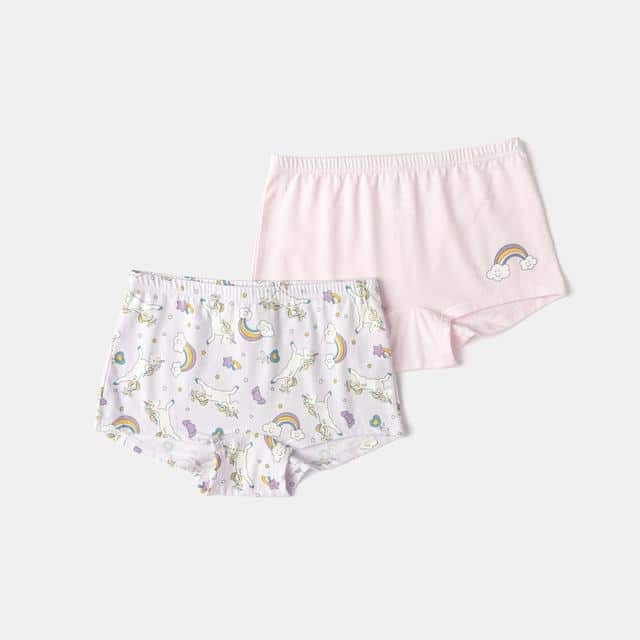 Balabala Girls Printed Underpants 2-Pack