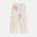 Balabala Girls Casual Trousers Pink, Off-White, Dark Grey