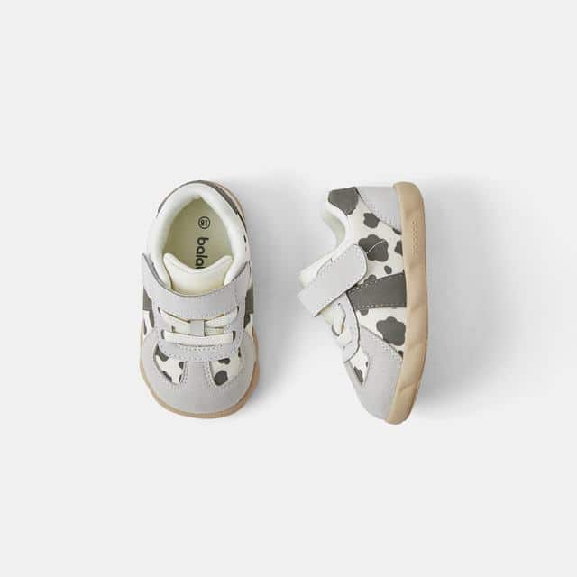 Balabala Shoes Light Grey With Cow Print