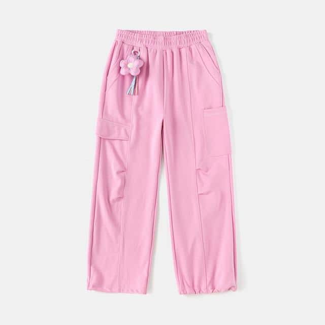 Balabala Girls Casual Trousers Pink, Off-White, Dark Grey