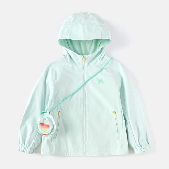 Balabala Girls Hooded Fleece Jacket Mint Green