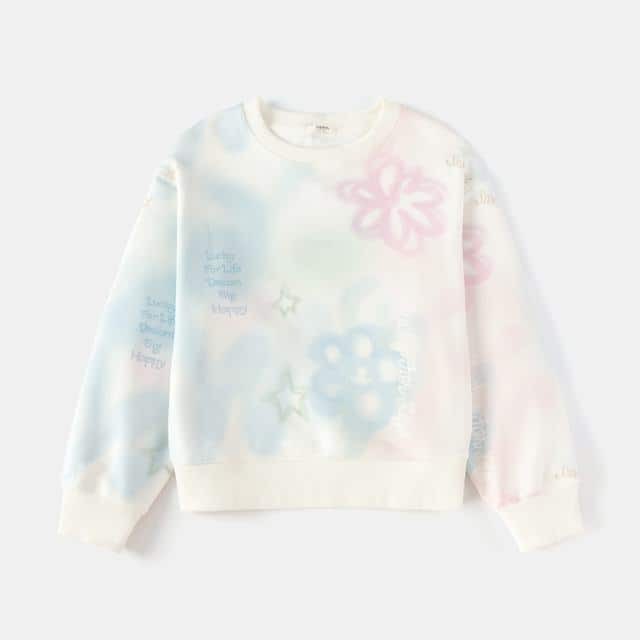 Balabala Girls Printed Sweatshirt Blue, Pink