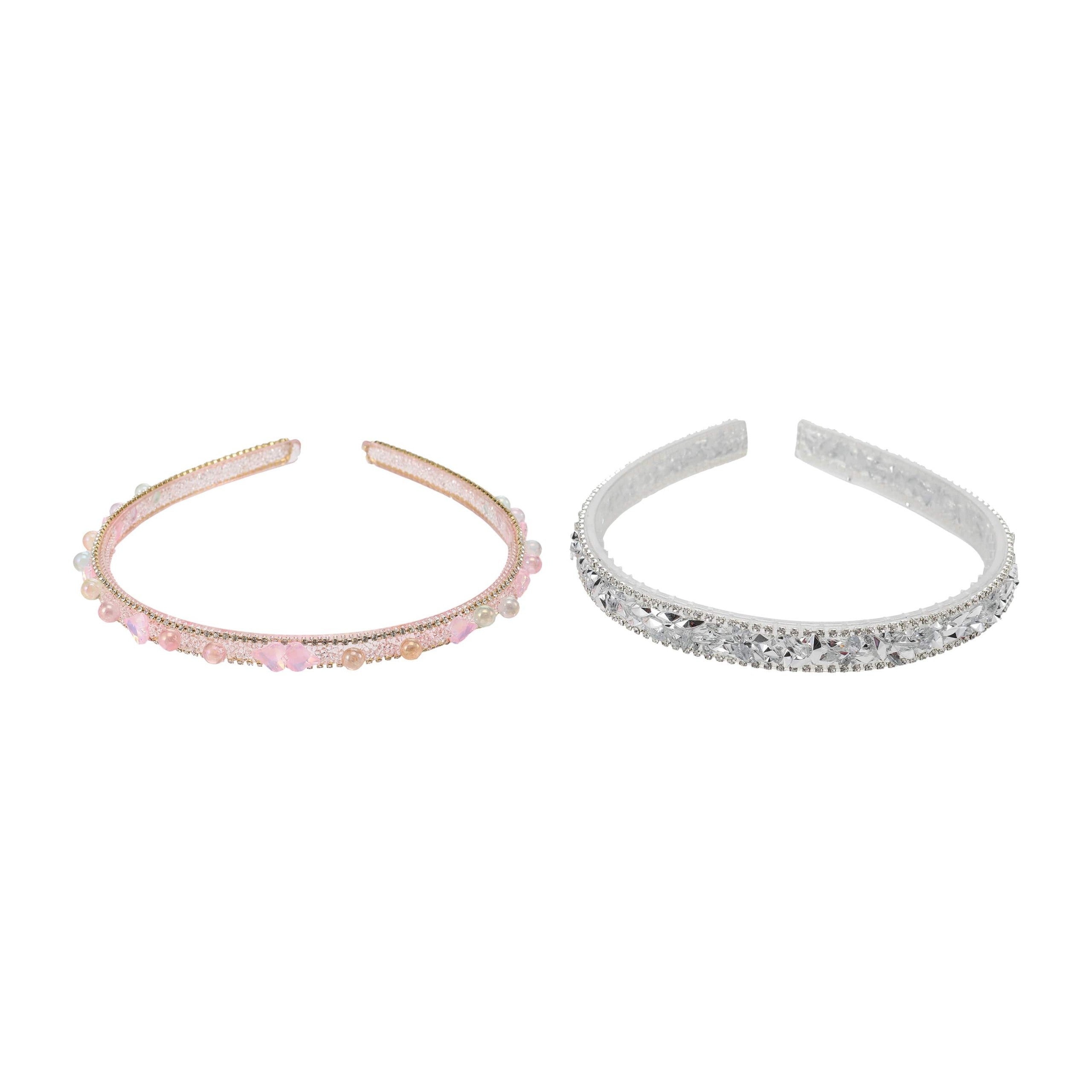 Balabala Girls Headband Pink, Silver