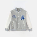 Balabala Boys Varsity Jacket Grey, Off-White
