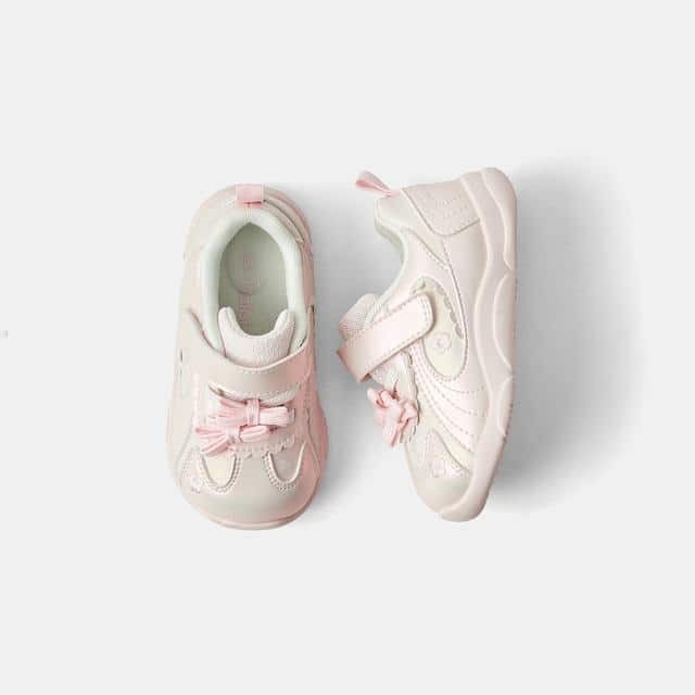Balabala Baby Steady Shoes Pink, Off-White