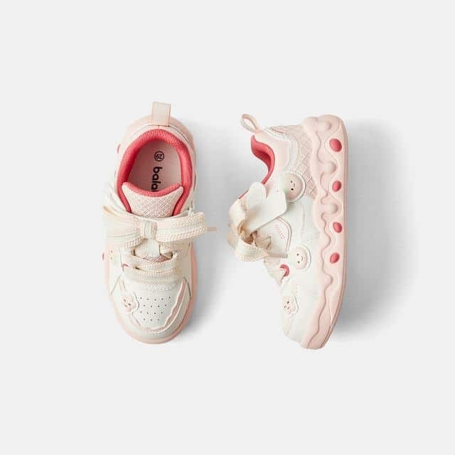 Balabala Kids Board Shoes Pink, Off-White