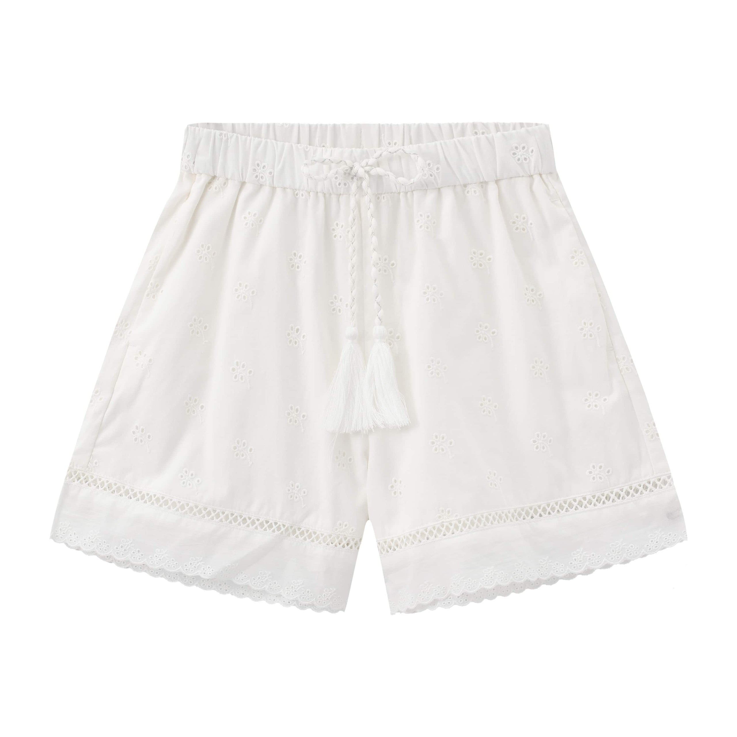 Balabala Girls Tassel Shorts White