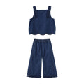Balabala Girls Denim Suit Dark Blue