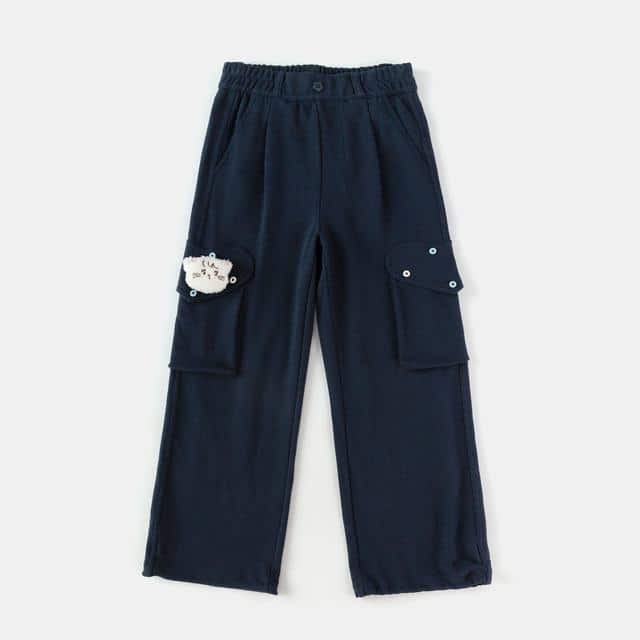 Balabala Girls Casual Cargo Trousers Navy, Light Grey