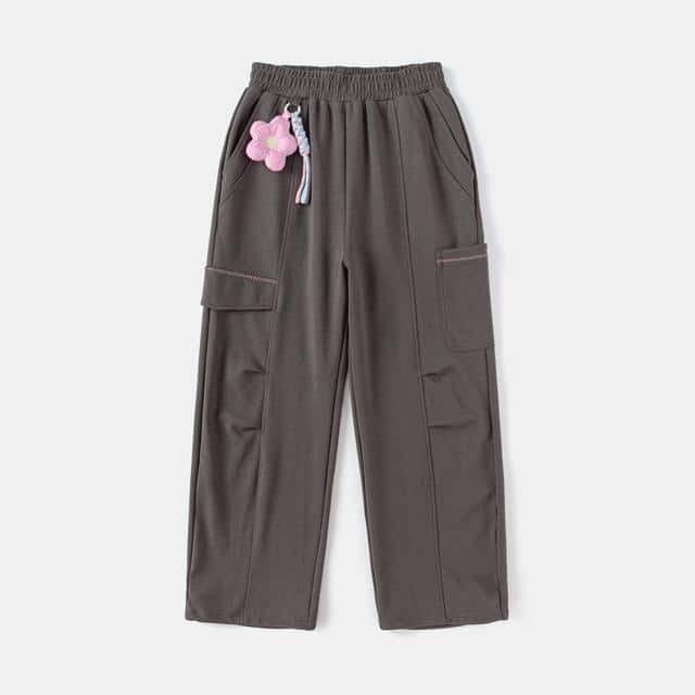 Balabala Girls Casual Trousers Pink, Off-White, Dark Grey