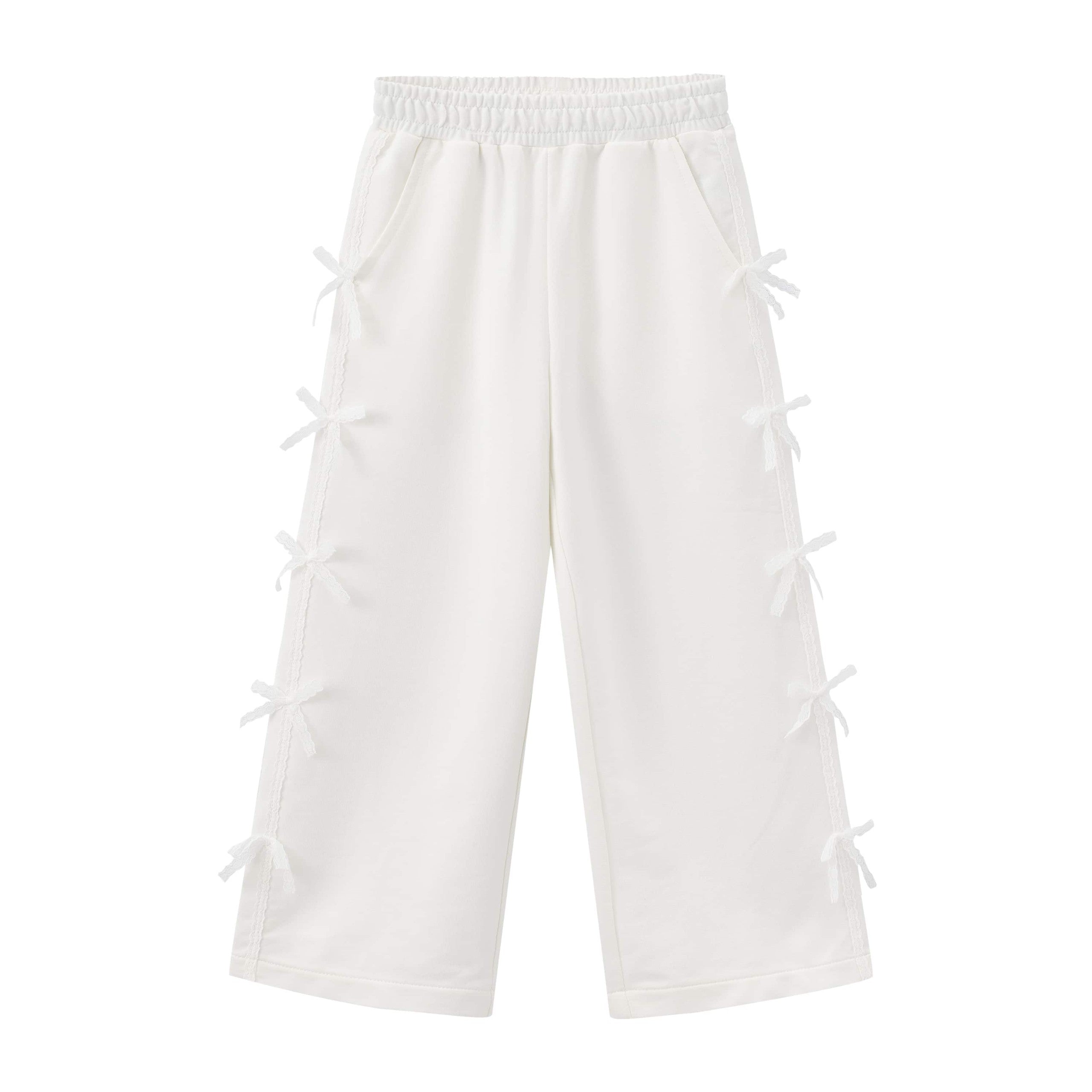 Balabala Girls Bow Trousers Pink, White