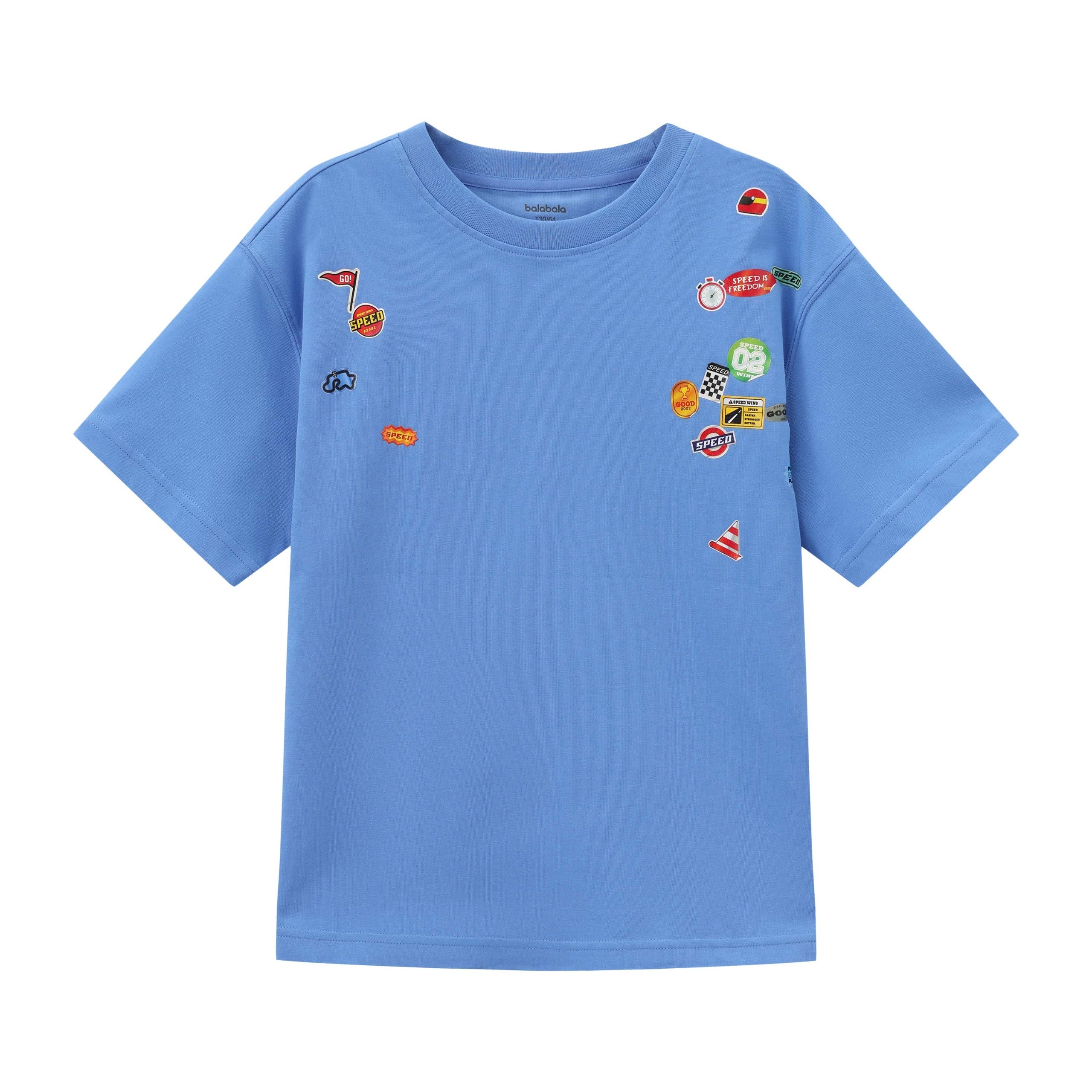 Balabala Boys Printed T-Shirt Blue, White