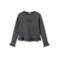 Balabala Kids Girl Round V-Neck Long-Sleeved T-Shirt